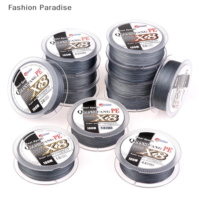 [chenyoubing] 100M 8 Strands PE สายตกปลาแบบถัก Multifilament สายตกปลาที่แข็งแกร่งทนทาน Travel Sea/Stream สายตกปลา Boutique