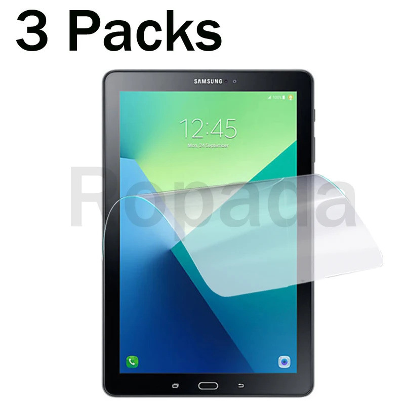 3 แพ็คตัวป้องกันหน้าจอ PET นุ่มสําหรับ galaxy tab A 10.1 SM-T580 SM-T585 SM-P580 SM-P585 ฟิล์มป้องกั