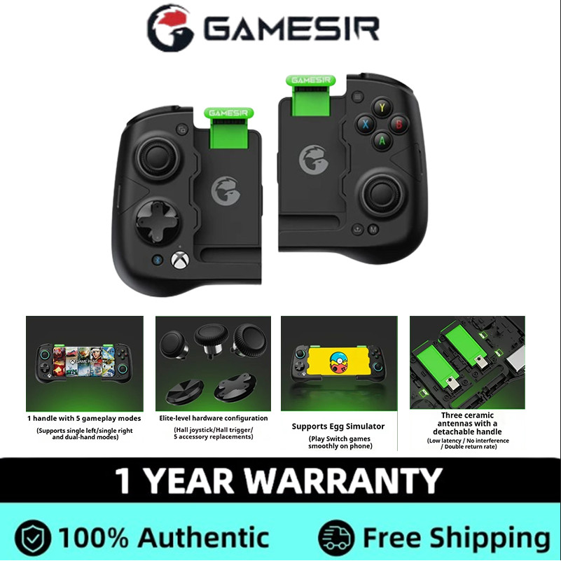 GameSir X4 Aileron บลูทูธโทรศัพท์มือถือ Gamepad Xbox เกม Pass Gaming Controller พร้อม Hall Effect แบ