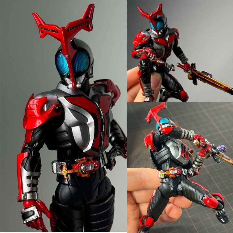 หน้ากาก SHF เกราะพลังงานสูงต่อสู้ KABUTO DARK Joint Movable Hand-Made ชุดตกแต่งตุ๊กตา 4.12