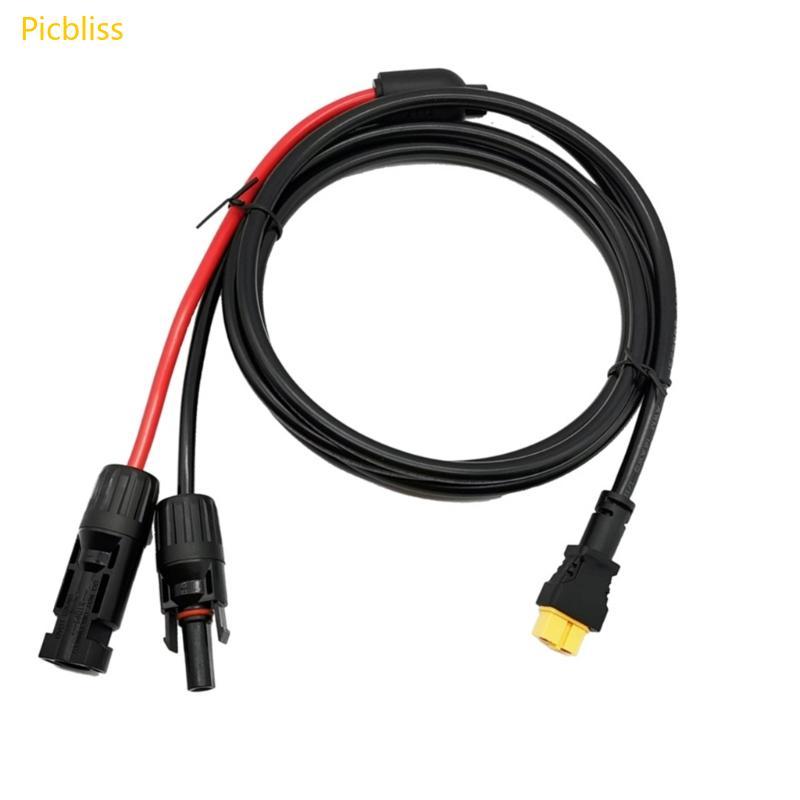 Picbliss 16AWG 5Ft Solar Connector to XT60 อะแดปเตอร์สายไฟพลังงานแสงอาทิตย์ XT60 หญิงสายสําหรับแบบพก