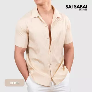ของแถม ซื้อคู่สินค้าตะกร้าหลักก่อนจะลดอัตโนมัติ เสื้อเชิ้ตแขนสั้นผ้าด็อบบี้ (ลายริ้ว) SAI-SABAI (SS038)
