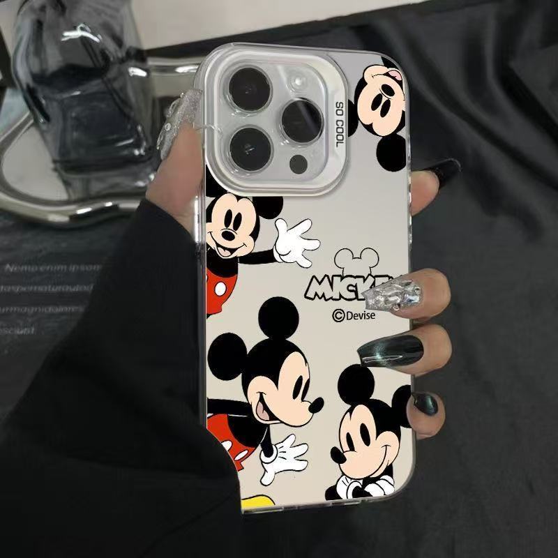 เคสโทรศัพท์ลายมิกกี้เมาส์สุดน่ารัก ใช้ได้กับ iPhone 17 Air/16/15 Plus/14 Pro Max/12/13 Pro/11 กันกระแทกและกันรอยขีดข่วน