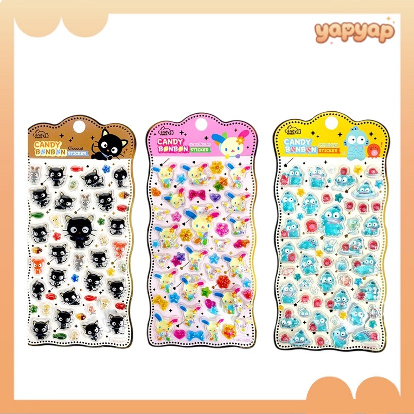 [SANRIO] 2026 New Candy Bonbon Sticker (Chococat / Hangyodon / Usahana)
