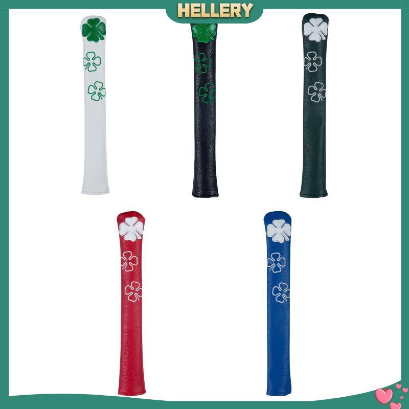 [HelleryTH] Golf Alignment Stick Cover Club Headcover Plush Inner Lining PU Leather Premium Training