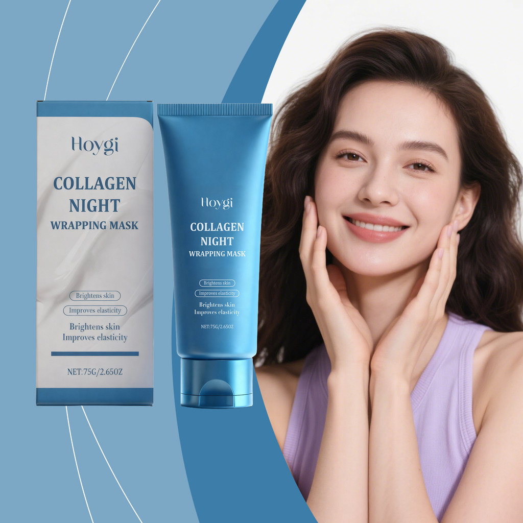 พร้อมสต็อกจัดส่งที่รวดเร็ว HOYGI Collagen Peeling Mask ทําความสะอาดอย่างอ่อนโยน Keratin Moisturizing