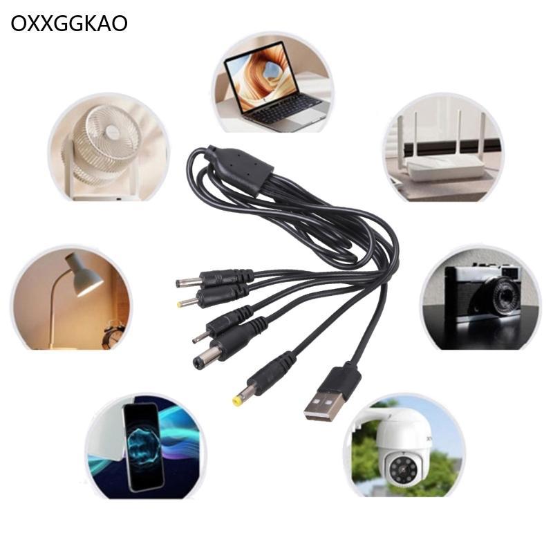 OXXGGKAO USB 5V สายชาร์จ USB ถึง 2 5x0 7 มม.3 5x1 35 มม.5x2 1 มม.4 0x1 7 มม.2 0x0 6 มม.สายชาร์จสําหร