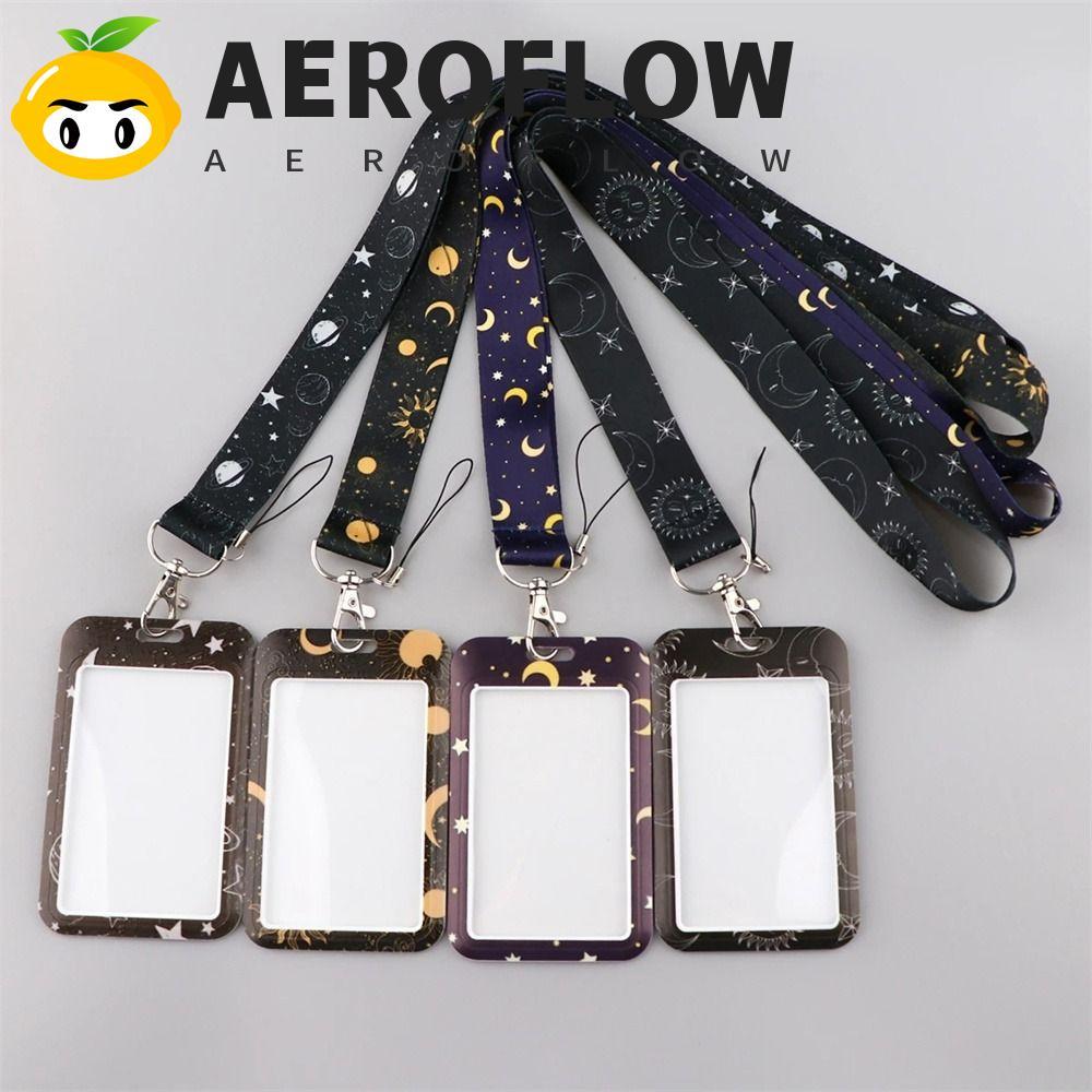AEROFLOW สายคล้องคอโทรศัพท์ Vintage Office Supply ดาว Lanyard ผู้ถือบัตรโทรศัพท์ Lanyard พวงกุญแจแขวนเชือก