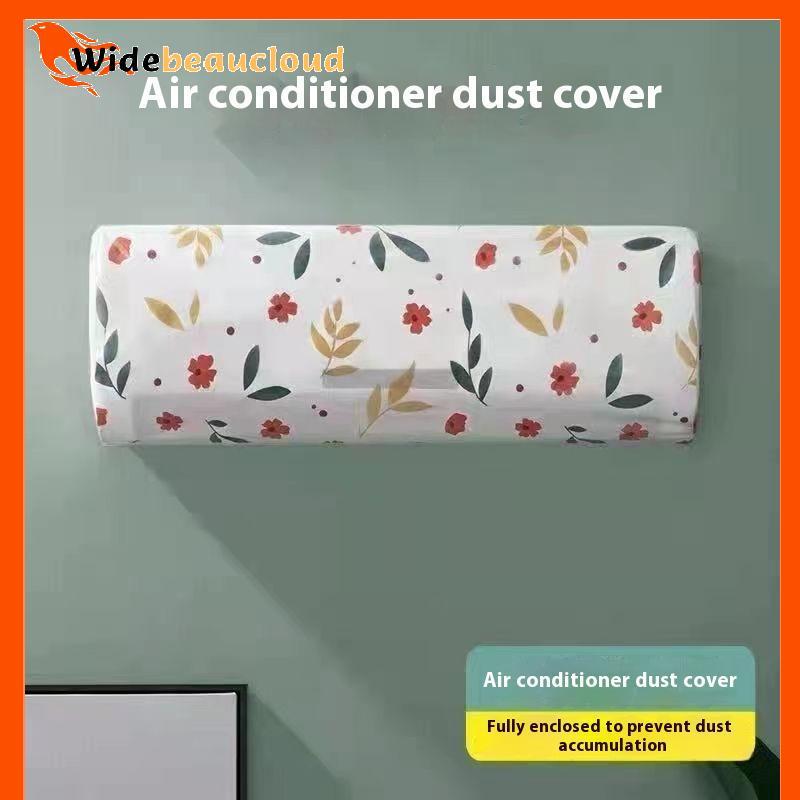 Widebeaucloud 3 ชิ้น Air Conditioner Dust Cover ติดผนังเครื่องปรับอากาศ Universal Minimalist การ์ตูนล้างทําความสะอาดได้ PEVA ฝาครอบเครื่องปรับอากาศ Nice