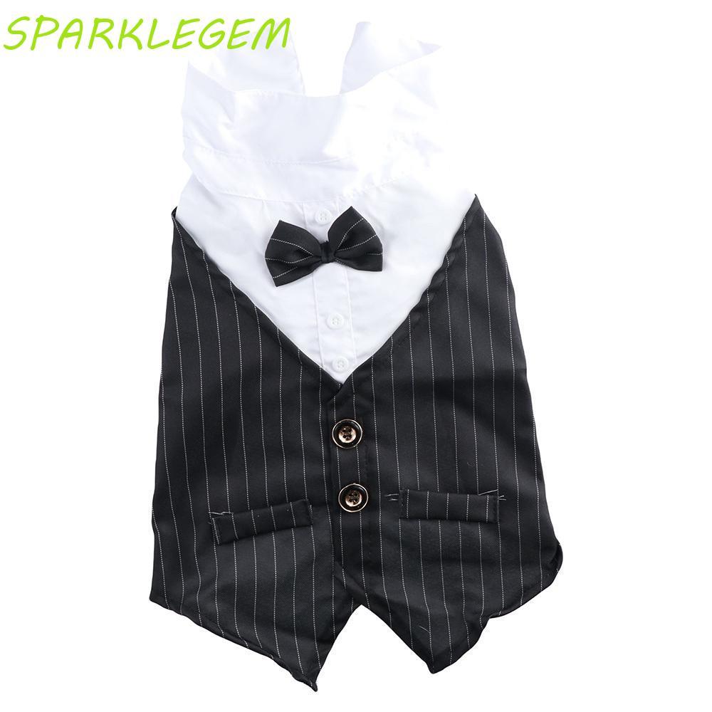 SPARKLEG สุนัข Tuxedo เครื่องแต่งกาย Tuxedo ขนาดใหญ่ทุกขนาดสําหรับสุนัขขนาดเล็กเสื้อผ้าคุณภาพสูงแต่ง