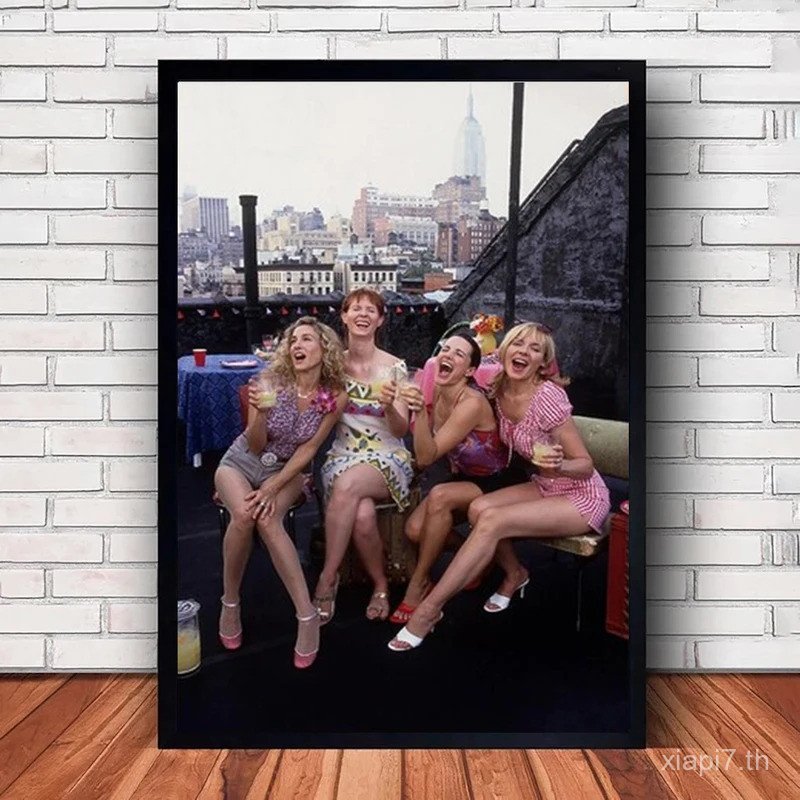 SATC ภาพยนตร์ผ้าใบภาพวาดโปสเตอร์ Retro ภาพยนตร์ศิลปะภาพจิตรกรรมฝาผนัง Modern Home Room ของขวัญวันเกิ