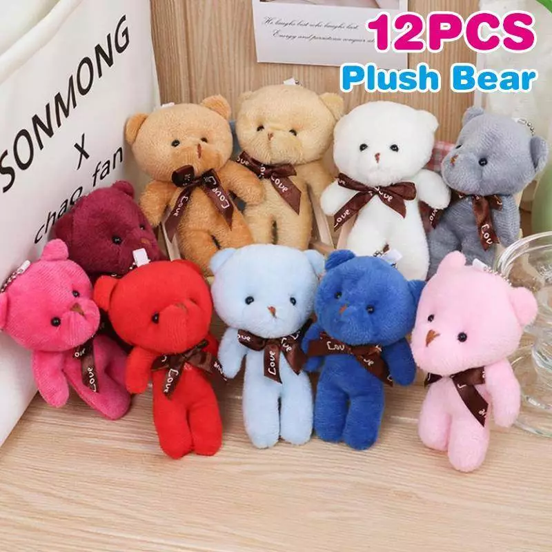 ตุ๊กตาหมีมินิ 12 ชิ้น/ล็อต จี้ตุ๊กตาสำหรับห้อยกระเป๋า thumbnail 5