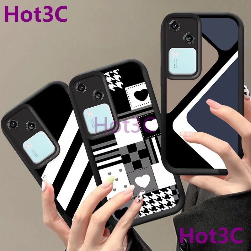 เคส Vivo V30 5G / Vivo V30 Pro 5G tpu เลนส์ป้องกันเคสโทรศัพท์แฟชั่น PJCP