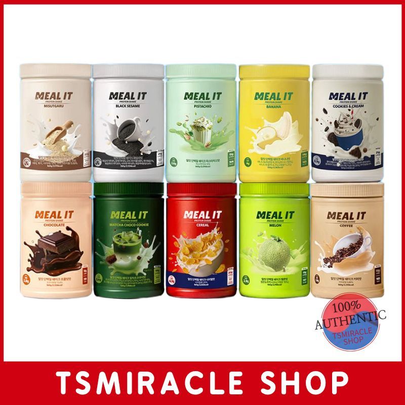 MEAL IT Korean Protein Shake 560g High Protein Low Sugar High Fiber 10 รสชาติ