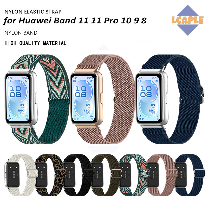 ไนลอนกีฬาสําหรับ HuaweiWatch 11/11Pro สายรัดยืดหยุ่นสําหรับ Huawei Band 11 Pro Smartwatch สร้อยข้อมือกีฬาเปลี่ยนอุปกรณ์เสริม