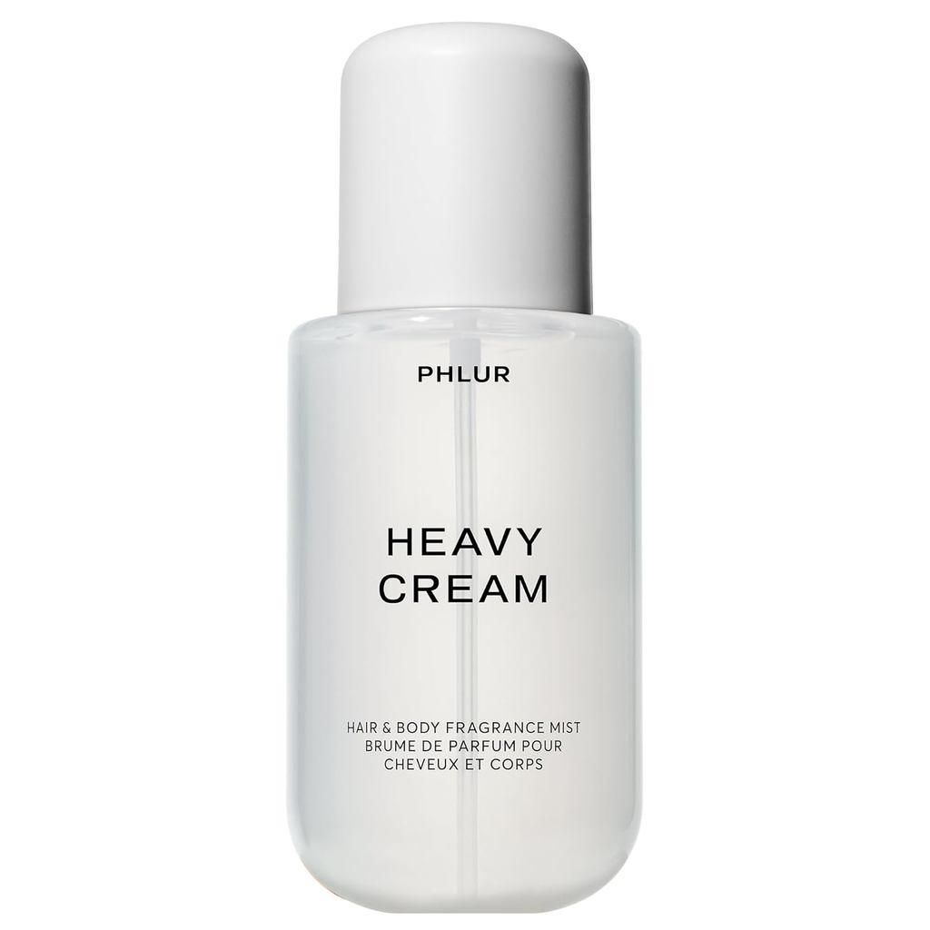 PHLUR Heavy Cream Body Mist, 8 Fl Oz – น้ําหอมบํารุงเส้นผมและผิวกายสําหรับผู้หญิง, Gourmand Vanilla 