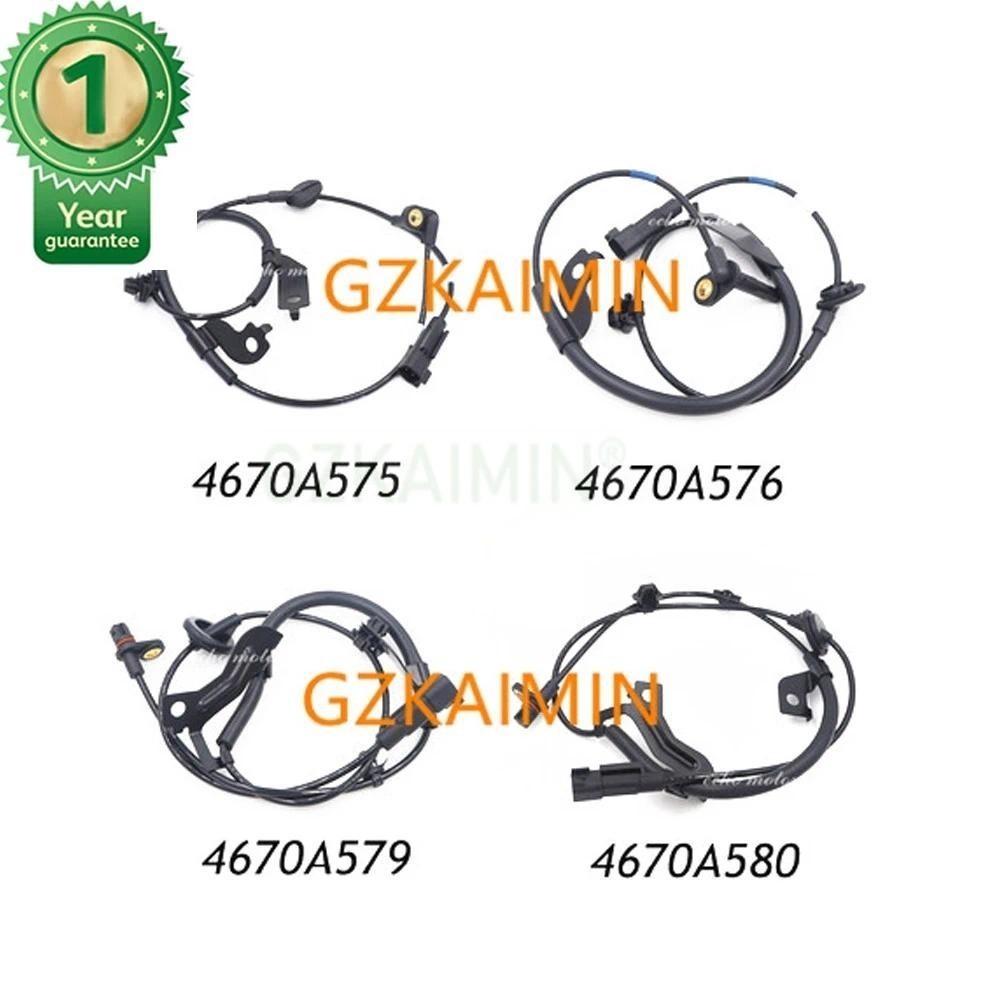ชุด 4 เซ็นเซอร์ความเร็วล้อ ABS ด้านหน้าด้านหลังสําหรับ Mitsubishi Lancer Outlander 4670A576 4670A575