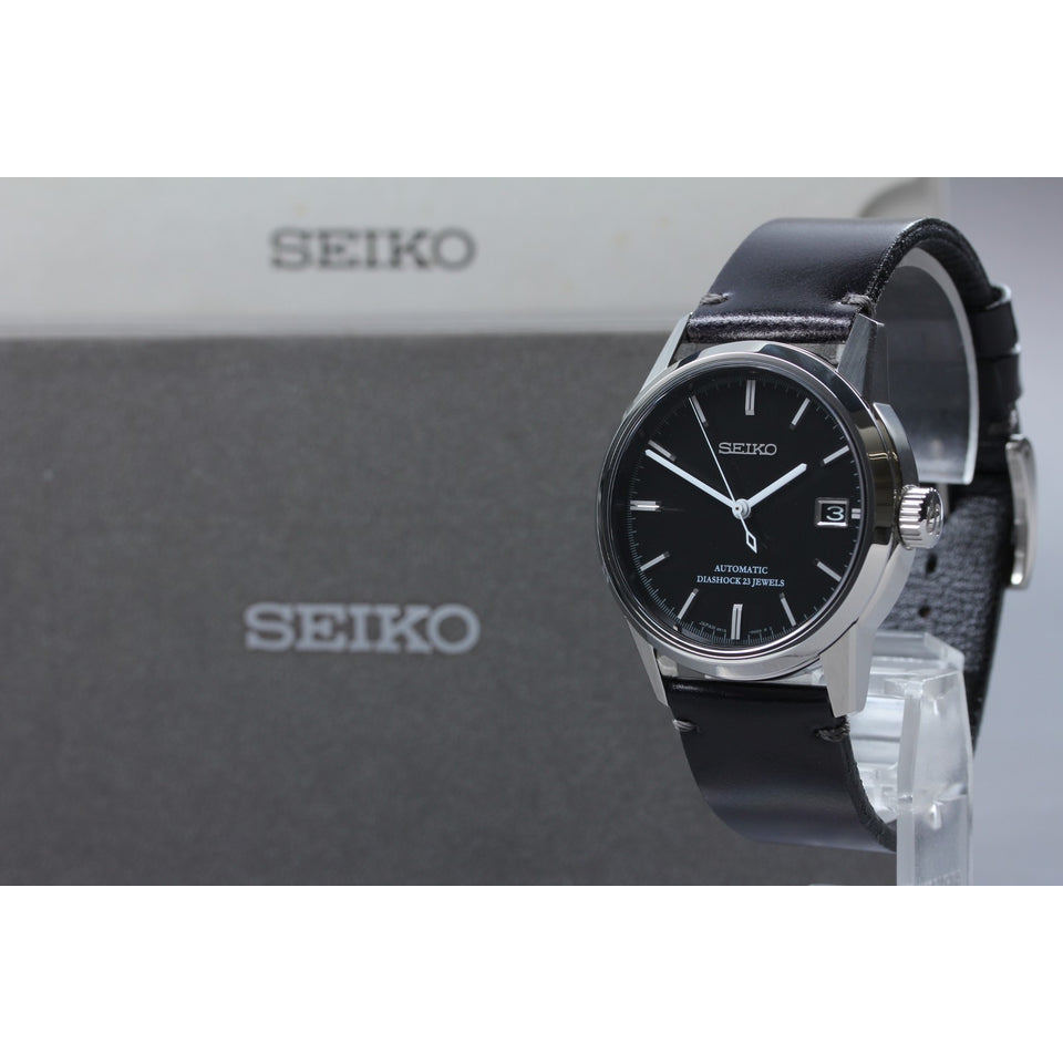 1995 [MINT w/ Box] Seiko Spirit 6R15-00B0 Black Date 37mm Automatic Men's Watch