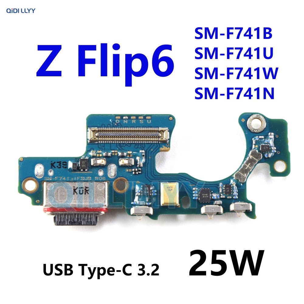 เครื่องชาร์จ USB สําหรับ Samsung Galaxy Z Flip6 F741 SM-F741B F741U F741W 25W แท่นชาร์จแจ็คพอร์ต Doc