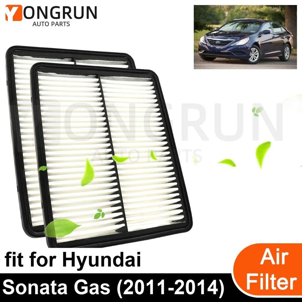2 ชิ้นใหม่เครื่องยนต์รถกรองสําหรับ 2011-2014 Hyundai Sonata แก๊สรถอุปกรณ์เสริม OEM CA1081 28113-2P10