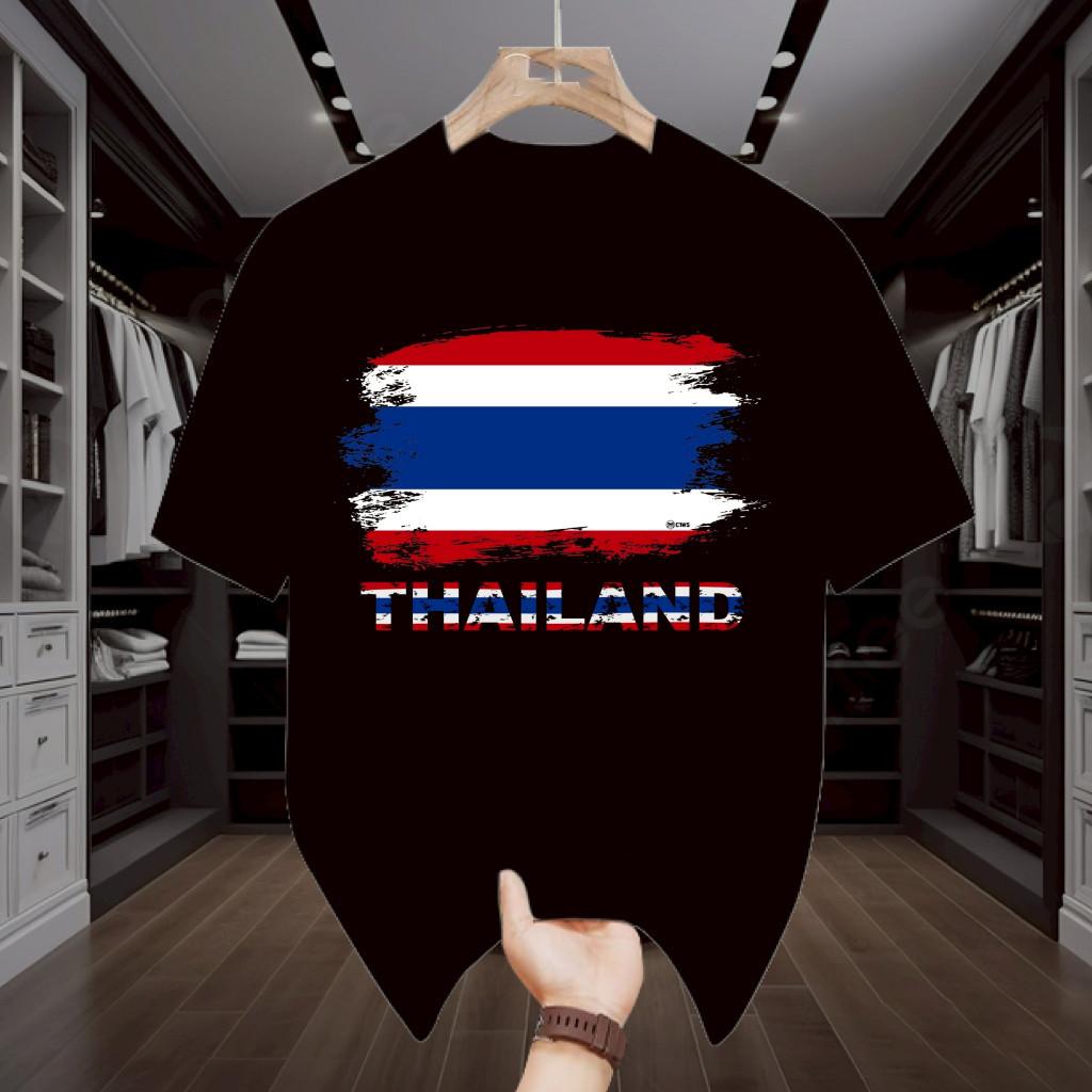 YOUNG T🔥🔥M~3XL (จัดส่งตลอด 24 ชั่วโมง) พิมพ์ลาย " THAILAND " เสื้อยืดผ้า เสื้อยืด ผู้ชาย สบายอ่อนนุ่