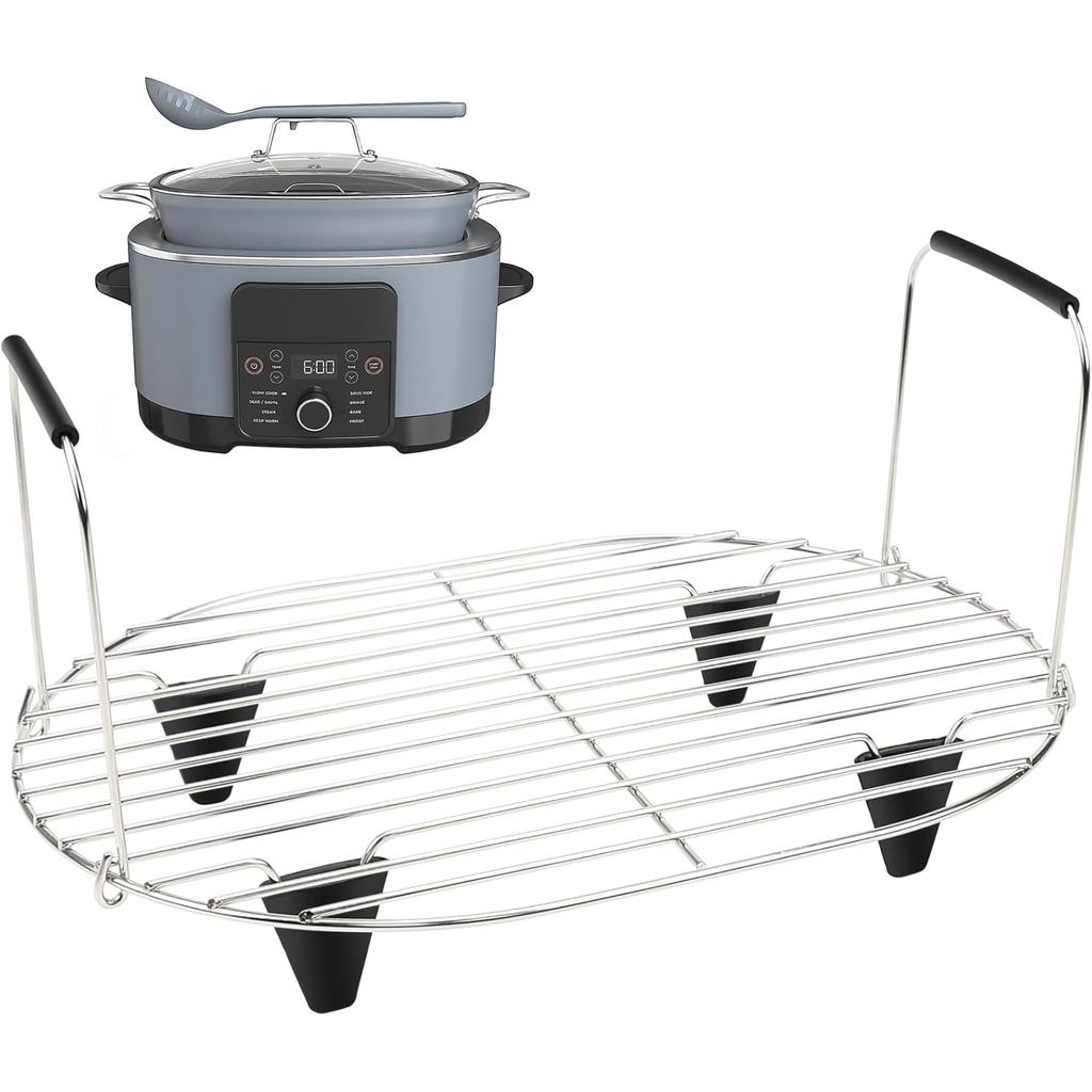 BYKITCHEN Roast and Steamer Rack ใช้งานร่วมกับ Ninja Foodi Posible Cooker Pro 8.5 Quart MC1000, MC10