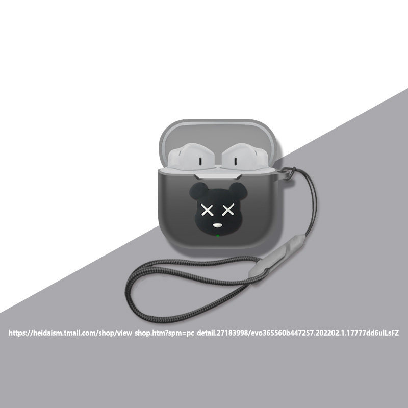 คุณภาพดีCase สําหรับ OPPO Enco Buds 3 อะนิเมะการ์ตูนซิลิโคนอ่อนนุ่มหูฟังฝาครอบป้องกันพร้อมเชือกพิเศษ