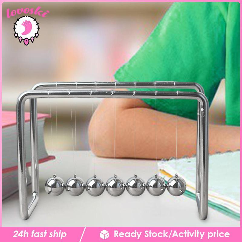[Lovoski] Newton Cradle Pendulum Balls ของเล่นเพื่อการศึกษาสําหรับเดสก์ท็อปตกแต่งสํานักงาน