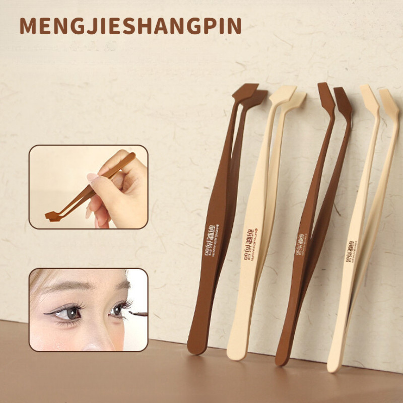 MENGJIESHANGPIN แหนบดัดขนตา ขนตาปลอมแบบไม่มีกาว แนะนำสำหรับผู้เริ่มต้น