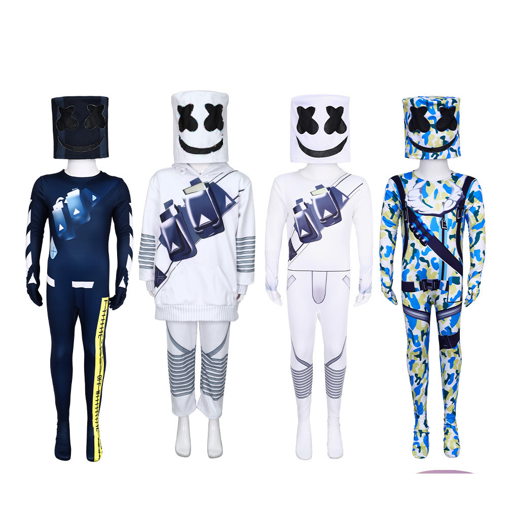 ชุดคอสเพลย์DJ Marshmello สำหรับวันฮาโลวีน และการแสดง EDM