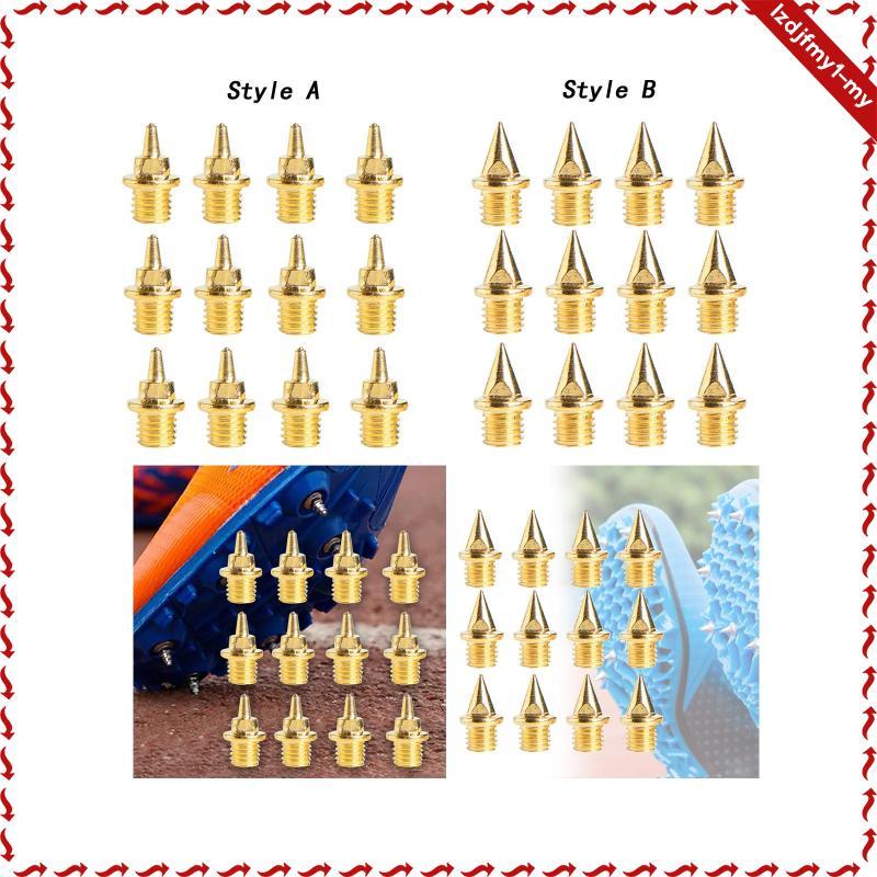 Leipupa 12 ชิ้นเปลี่ยน Track Spikes สําหรับกีฬารองเท้าสําหรับผู้ชายผู้หญิง 7 มม.โลหะทอง Track Spikes