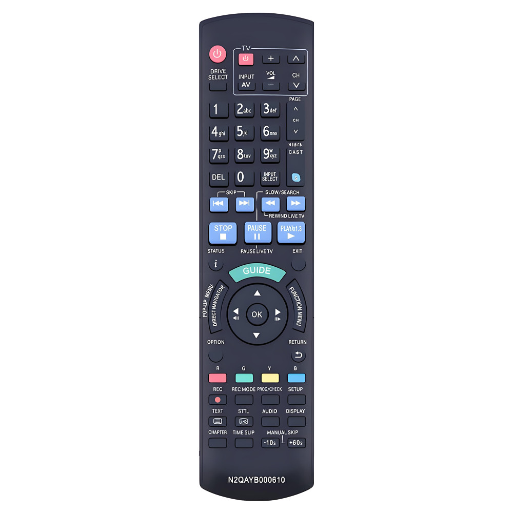 N2QAYB000610 รีโมทคอนโทรลสําหรับ Panasonic DVD Media Recorder DMR-BWT700 DMR-BWT800 DMR-BWT700GL DMR