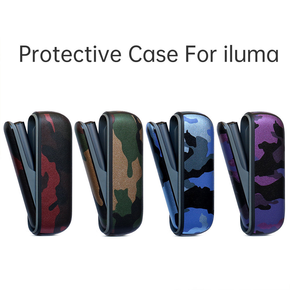 ปลอกหนัง Camo เหมาะสําหรับ iqoma i เคสป้องกันพร้อมฝาครอบประตูแม่เหล็กสําหรับอุปกรณ์เสริม ILUMA ปลอก