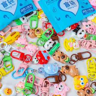 🔥 พร้อมส่ง ! ถุงสุ่มพวงกุญแจ Capybara น่ารัก 30 ชิ้น/ชุด ครบชุด 6 ลาย ไม่อ้ำ ไม่ซ้ำ ลุ้นของขวัญเซอร์ไพรส์ ส่งไว