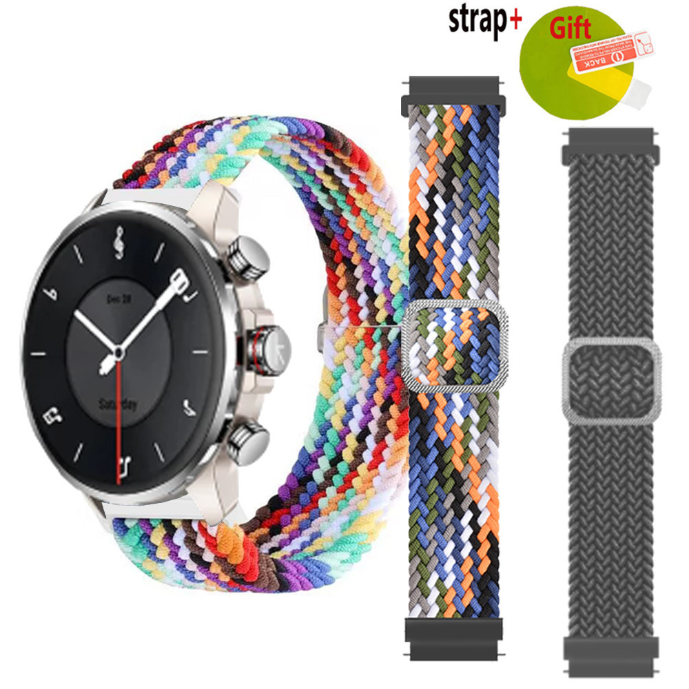 Kieslect Kr3 สายรัดสายรัดข้อมืออัจฉริยะ Kieslect Kr 3 pro 2 ไนลอน Braided Loop ปรับสร้อยข้อมืออุปกรณ