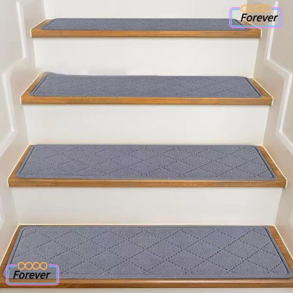 FOREVER พรมบันได 1 ชิ้น, พรมกันลื่นแบบมีกาวในตัว, อินเทรนด์นํากลับมาใช้ใหม่ได้ 8x30 นิ้วเสื่อบันไดซั