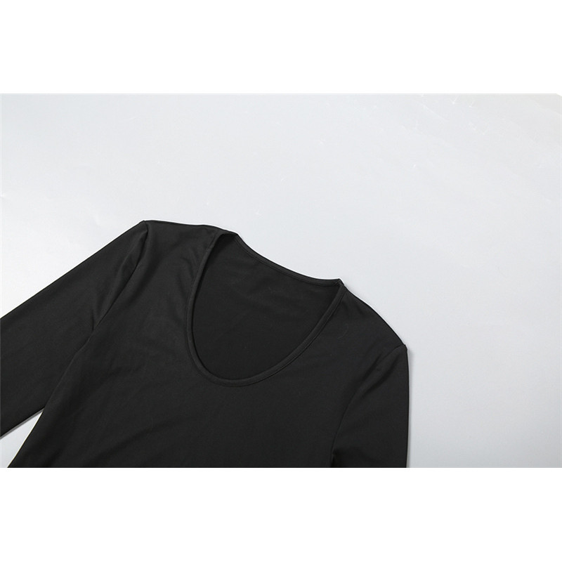 ชุดสตรีสไตล์ยุโรปและอเมริกัน ฤดูใบไม้ร่วงถึงฤดูหนาว 2025 เข้าทรงดูผอม แขนยาว มีลูกไม้ - รูปที่ 3