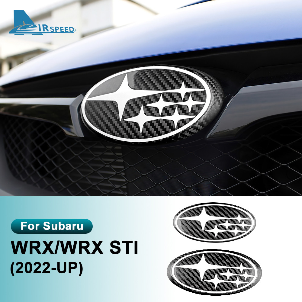 KUNGKIC สําหรับ Subaru WRX STI 2022-2025 ป้ายหน้าและหลังคาร์บอนไฟเบอร์การปรับเปลี่ยนอุปกรณ์เสริมในรถ