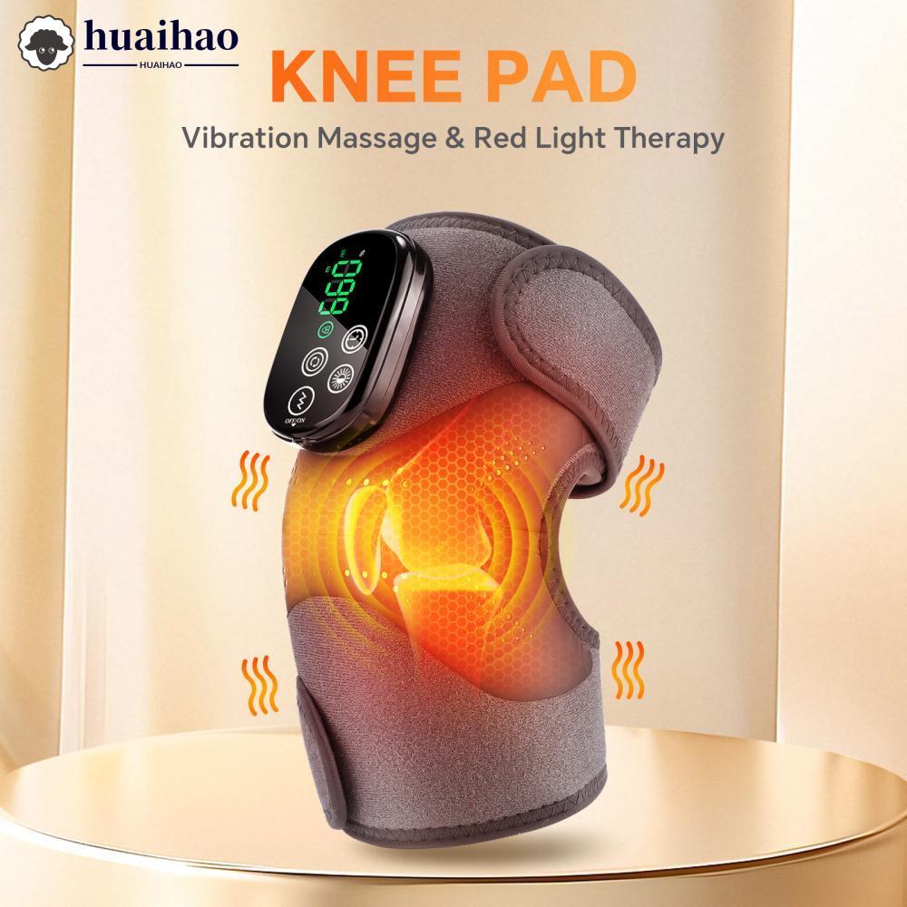 HUAIHAO ไฟฟ้าอินฟราเรดความร้อนเข่า Wrap Therapeutic เข่านวด 660nm 850nm Joint Relief ที่บ้านสําหรับเ