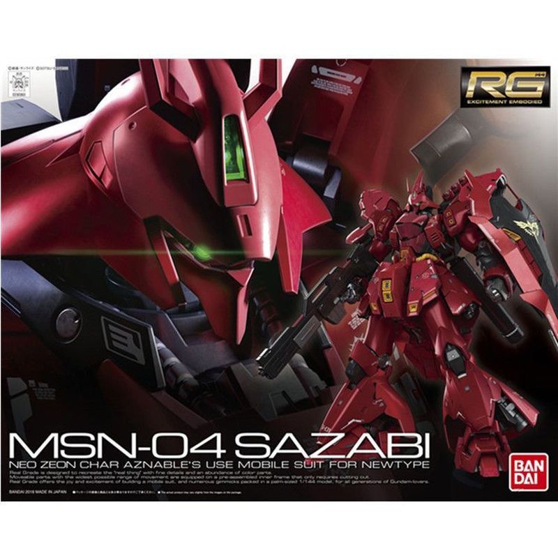 Bandai RG 29 1/144 SAZABI SAZABI SAZABI Char ประกอบรุ่น