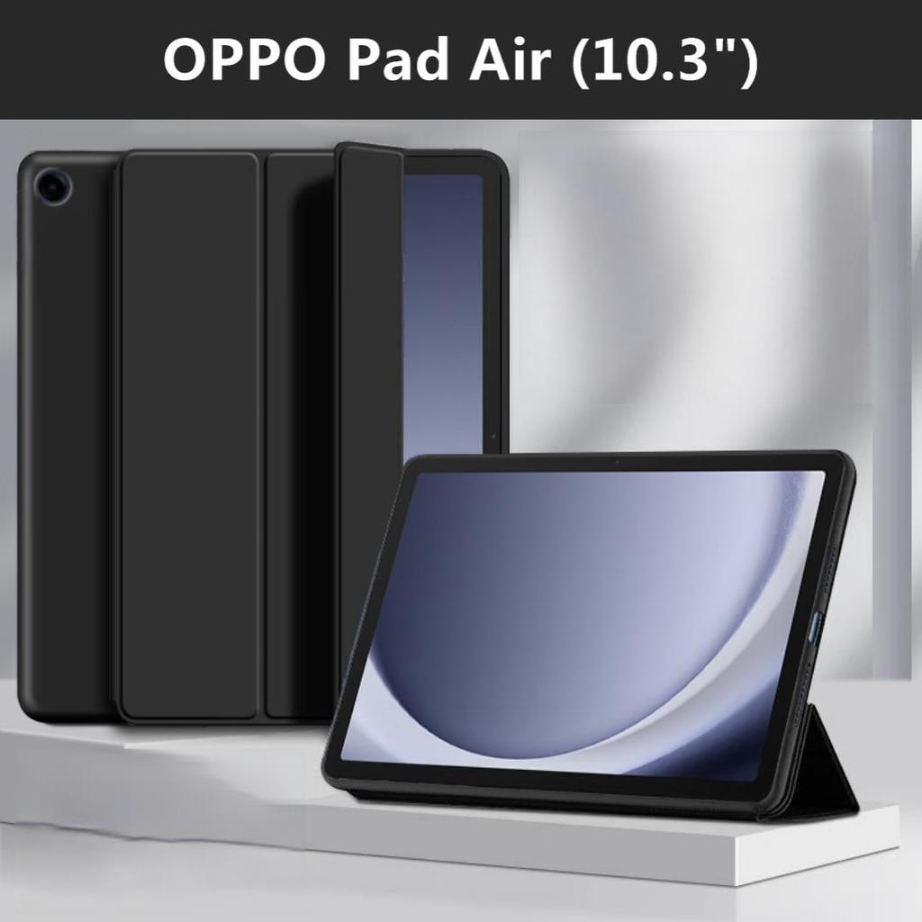 กรณีแท็บเล็ตสําหรับOPPO Pad Air 2022 10.36 "OPD2102 X21N2 พับผิวPUหนังซิลิโคนนุ่มTPUสมาร์ทกรณีพลิกสําหรับOPPO Pad Air 10.36 นิ้ว