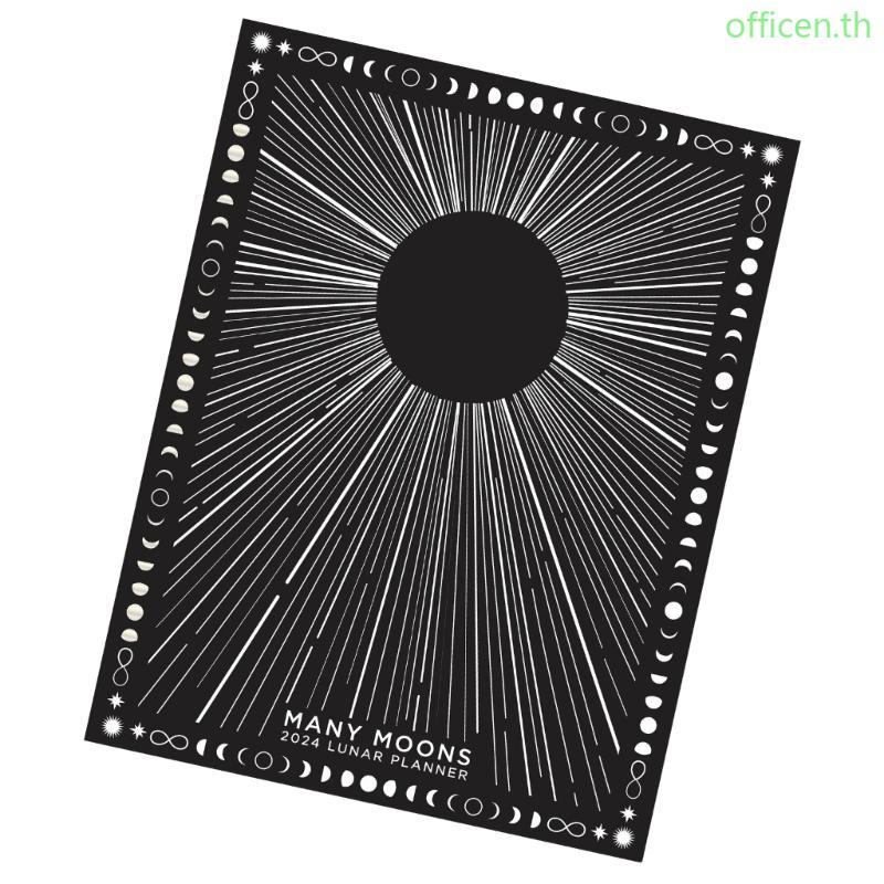 Cen 2025 รายสัปดาห์รายเดือน Planner 272 หน้าวันที่ 2025 Lunar Planner Twin Coil Binding Daily Weekly