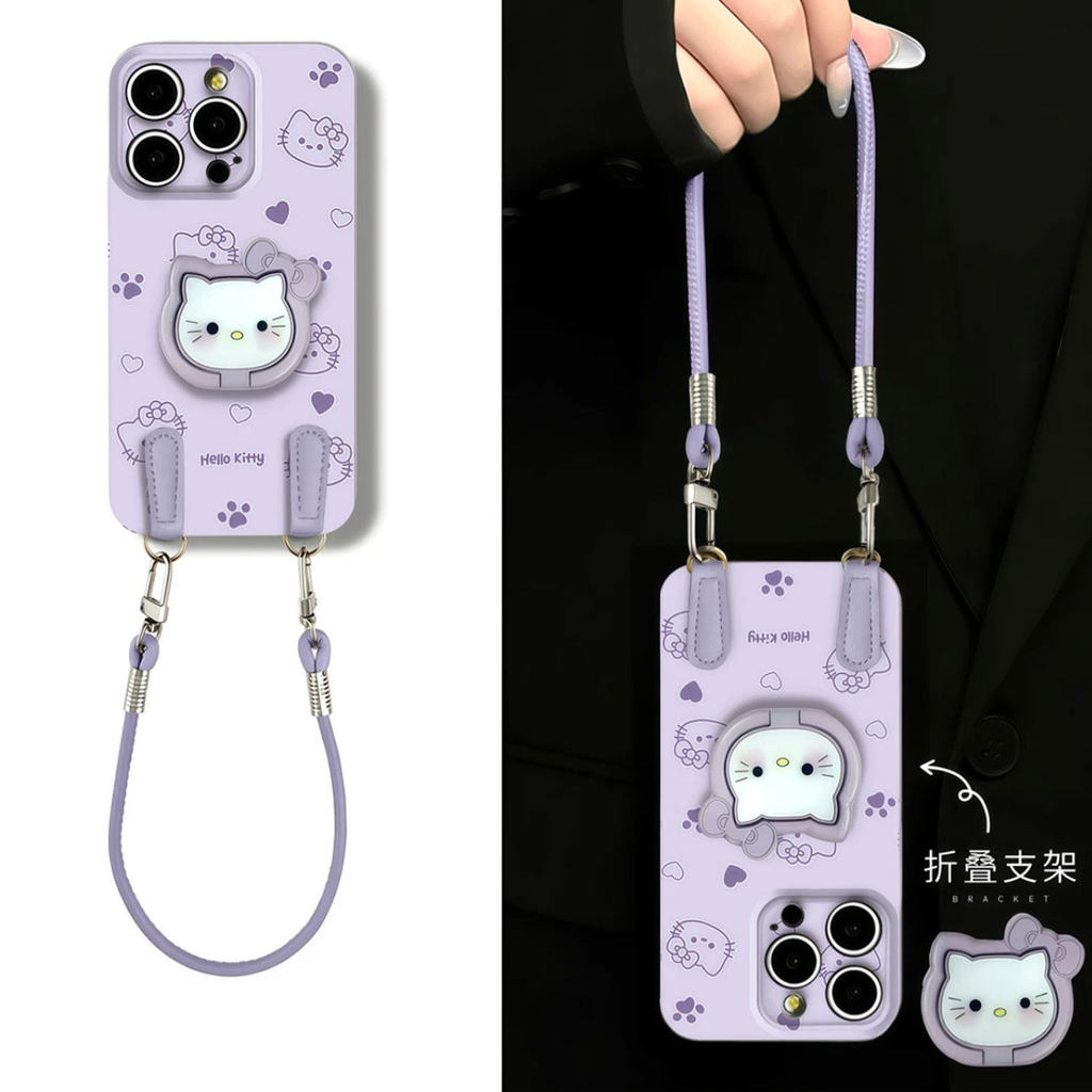 Taro Purple Love kitty Sauce เหมาะสําหรับ Apple 17promax เคสโทรศัพท์ iPhone16 Huawei mate70oppoRENO1