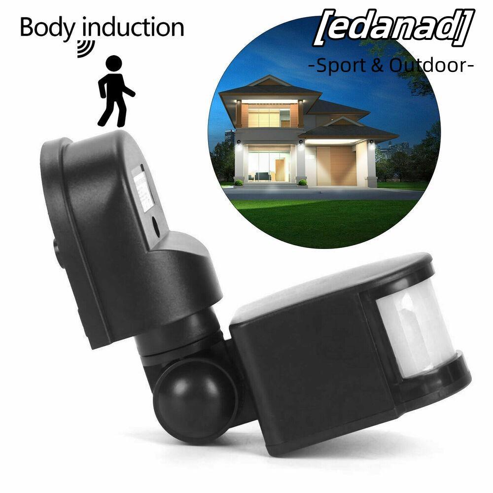 EDANAD สัญญาณตรวจจับการเคลื่อนไหวอินฟราเรด PIR 220V กับไฟ LED อัตโนมัติ
