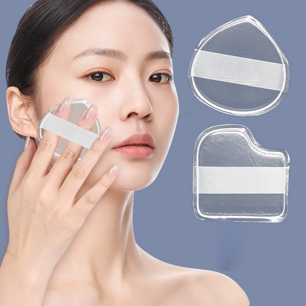 codtransparent พัฟแป้งพัฟเยลลี่รูปหัวใจไม่เค้กมากและเครื่องมือดูดซับนุ่มพิเศษ B7k6