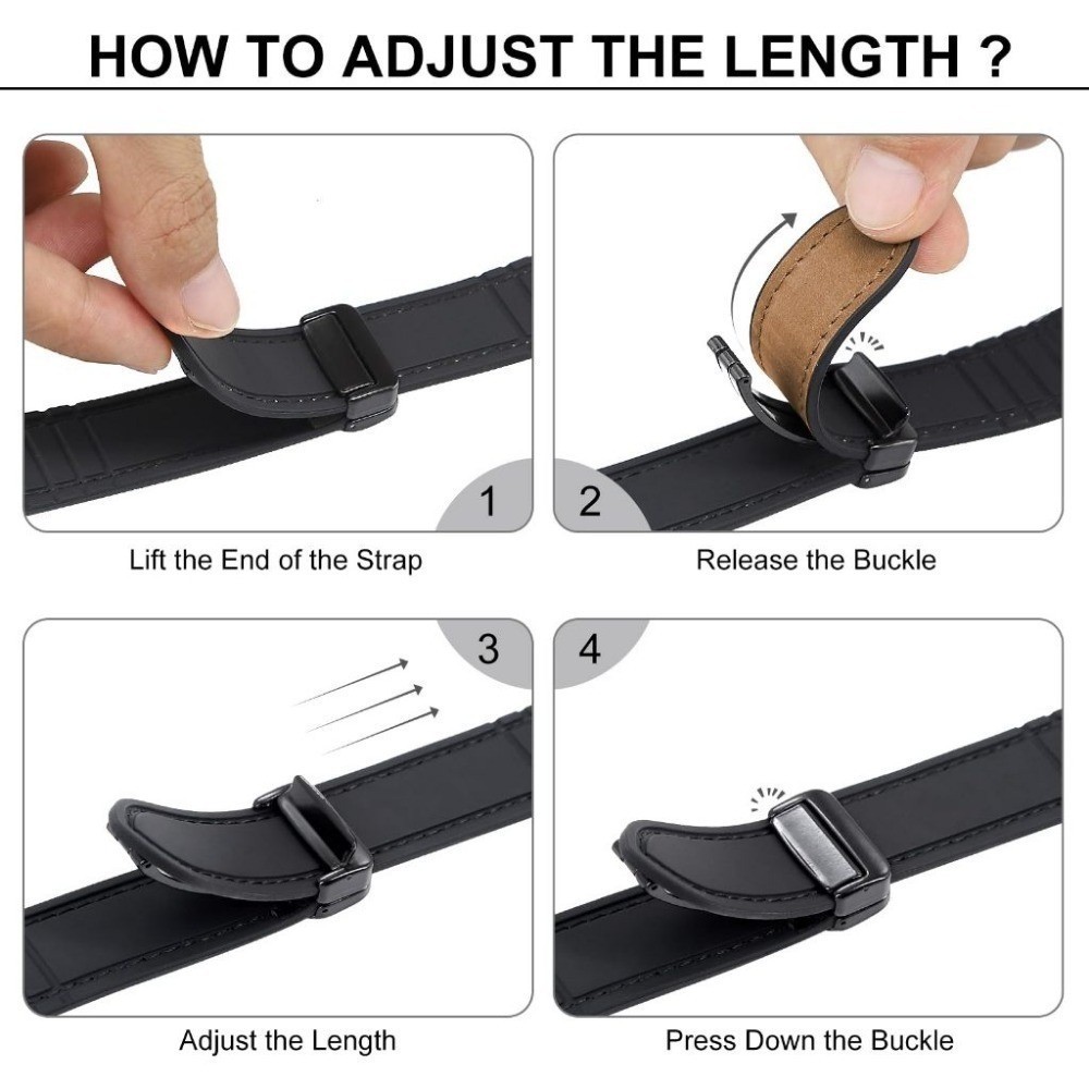 22 มม.สายหนังเปลี่ยนสร้อยข้อมือสําหรับ Redmi Watch 6/5/4 5Active Lite Xiaomi Watch S4 / S3 / 2 Pro / S1 Active / S1 Pro / Mi Watch Color Sport สายแม่เหล็ก - รูปที่ 5