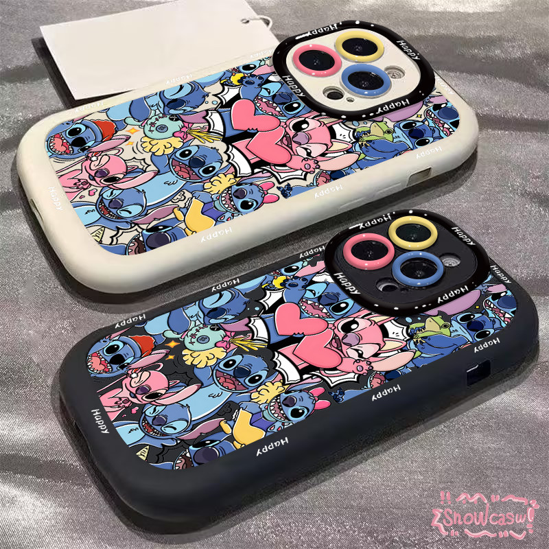 เคส Realme C55 C53 C25 C35 C20 C67 C30 C21Y C11 5 C33 C21 Narzo 50A 30A Note 50 ขนมครีมพัฟรูปหัวใจลา