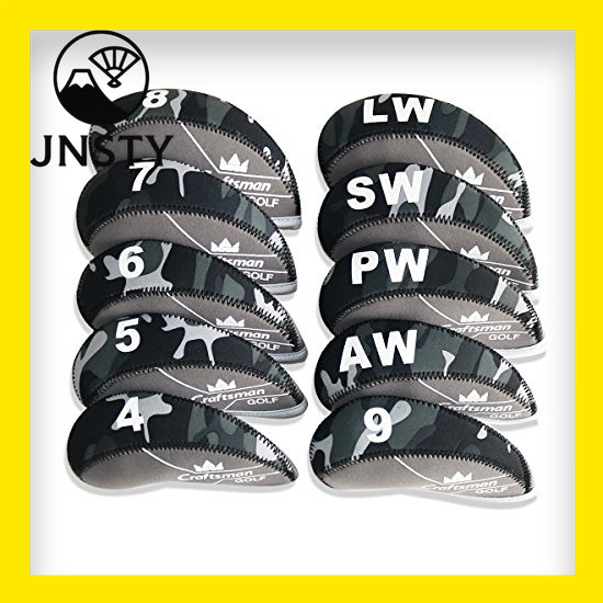 【Direct From Japan】 CRAFTSMAN Golf Iron Covers, Set of 10 (4-9,PW,AW,SW,LW) Club Head Covers, Men's 