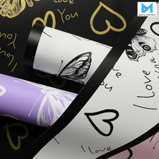 กระดาษห่อช่อดอกไม้กันน้ำคุณภาพสูง! แพ็คละ 20 แผ่น ขนาด 58*58…