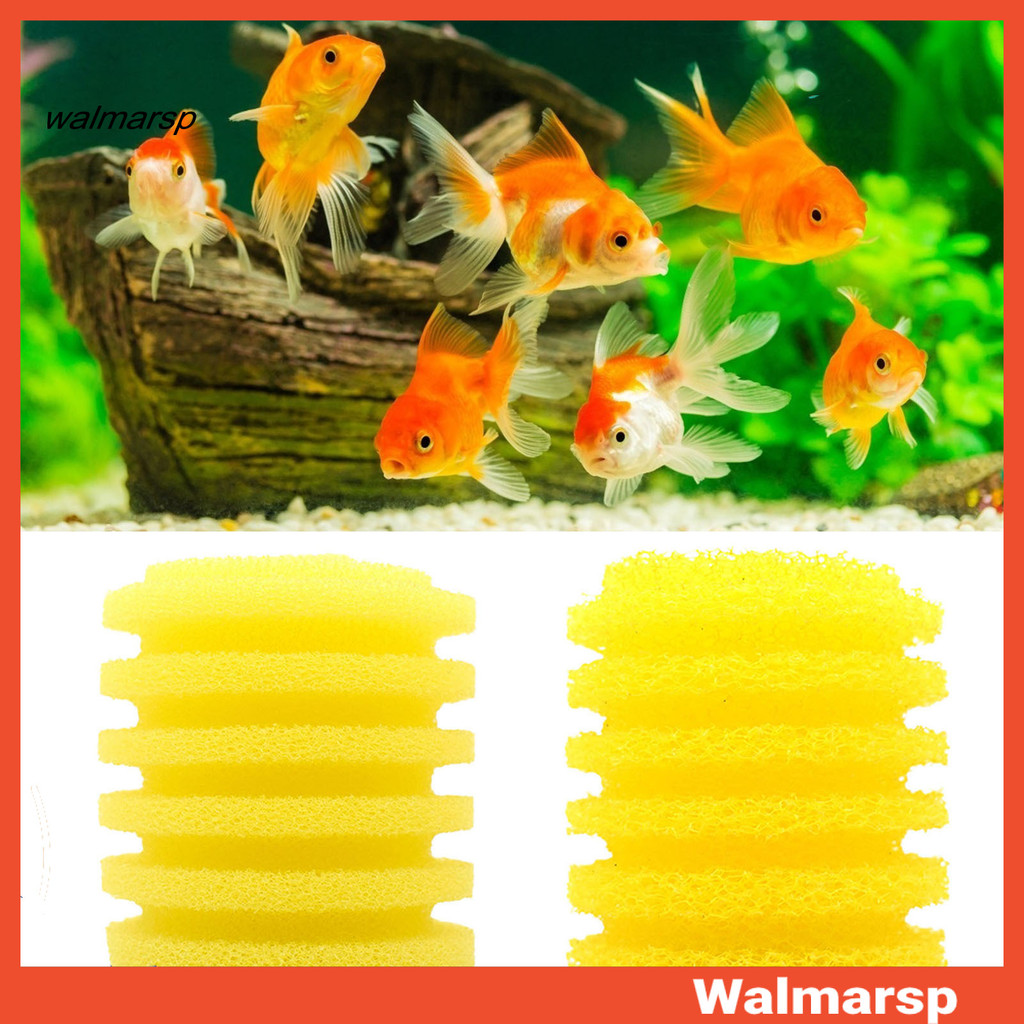 [WMP] ฟองน้ํากรองหนาดูดซับที่แข็งแกร่ง Force Universal Round Yellow Aquarium Filter Foam สําหรับ Son
